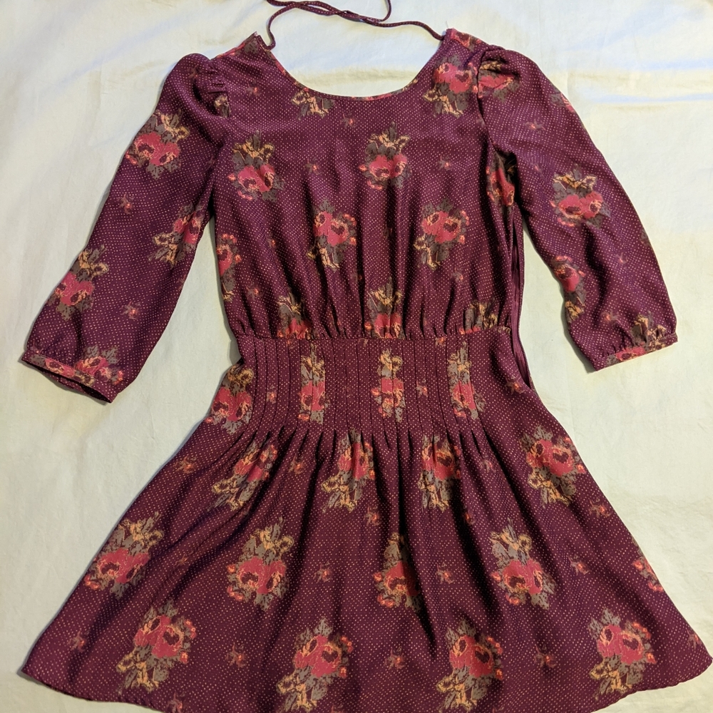 Kimchi Blue Floral Long Sleeve Dress 0